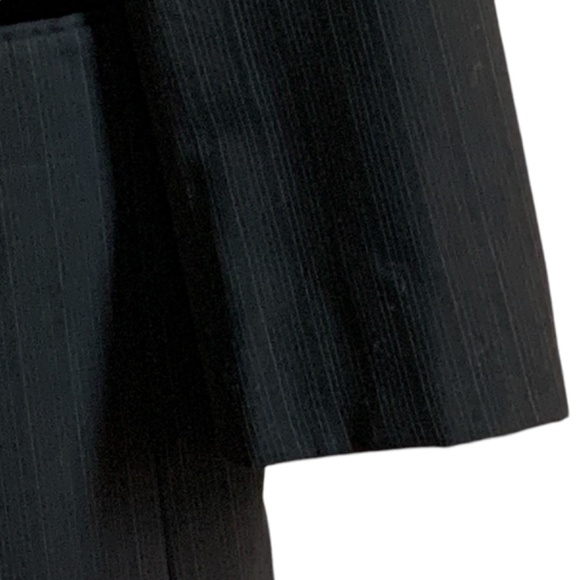 Lauren Ralph Lauren Sport Coat Mens 42 R Wool 2 Button Blazer Pinstriped Black - Picture 8 of 16